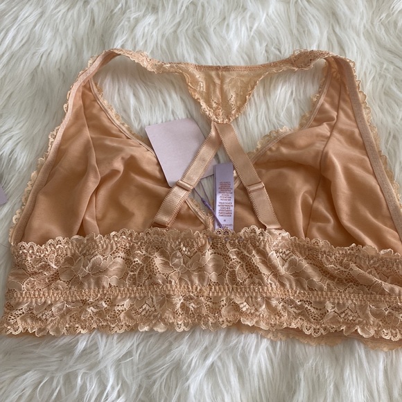 Savage X Fenty Honey Nude Floral Lace Racerback Bralette 3X - Picture 5 of 7